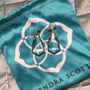 Kendra Scott Carla Drop Crystal Clear Earrings